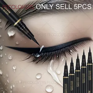 5PCS/SET Waterproof and Sweat-resistant Liquid Eyeliner Pen, Quick-drying, Accurate Line Drawing, Felt-tip, A Must-have Cosmetic for Fashionistas, Eye Makeup Product