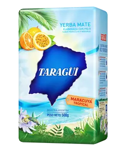 Yerba Mate Taragüi Tropical Passion fruit. 500 g / 1.1 lb (con maracuya y naranja)