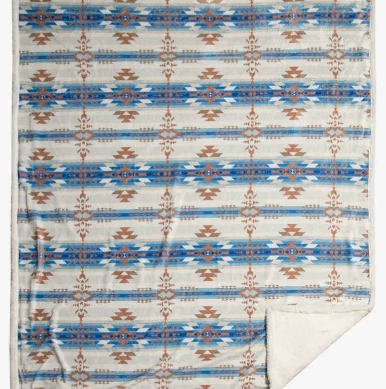 Southwestern Aztec Sherpa Blanket Southwestern Aztec Sherpa Blanket