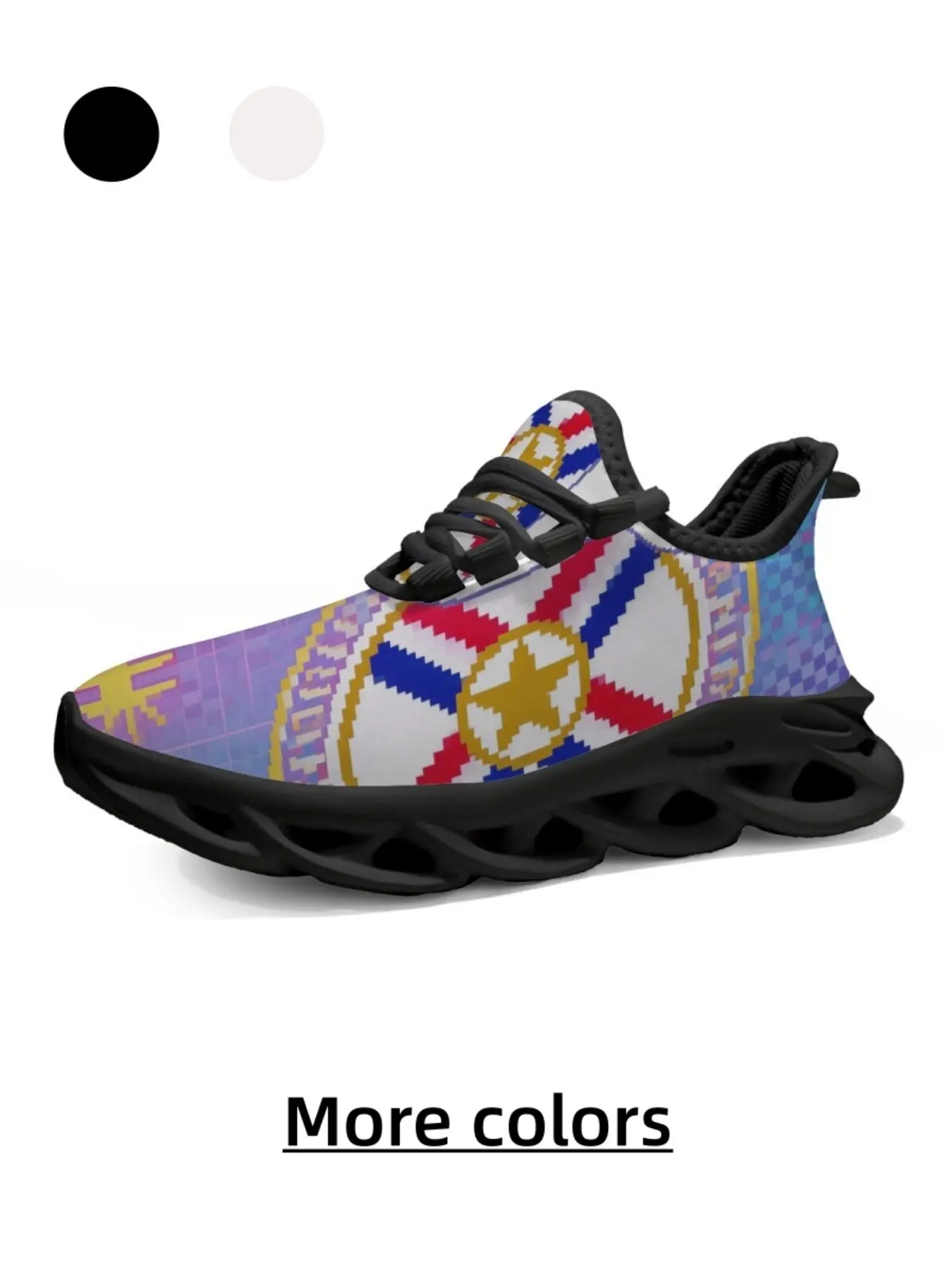 Neutral Pixel Print Sneakers, Casual All-Over Print, Textile Upper, Eva Sole, Shock-Absorbing, Non-Slip, Daily Wear, Outdoor Light Travel Shoes