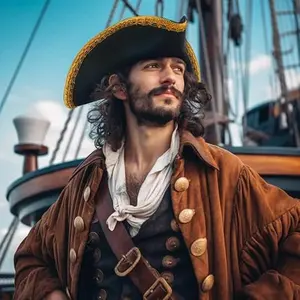 Pirate Hat for Women & Men Colonial Tricorn Halloween Adult Revolutionary war Costume AccessoryTikTokShopBlackFriday