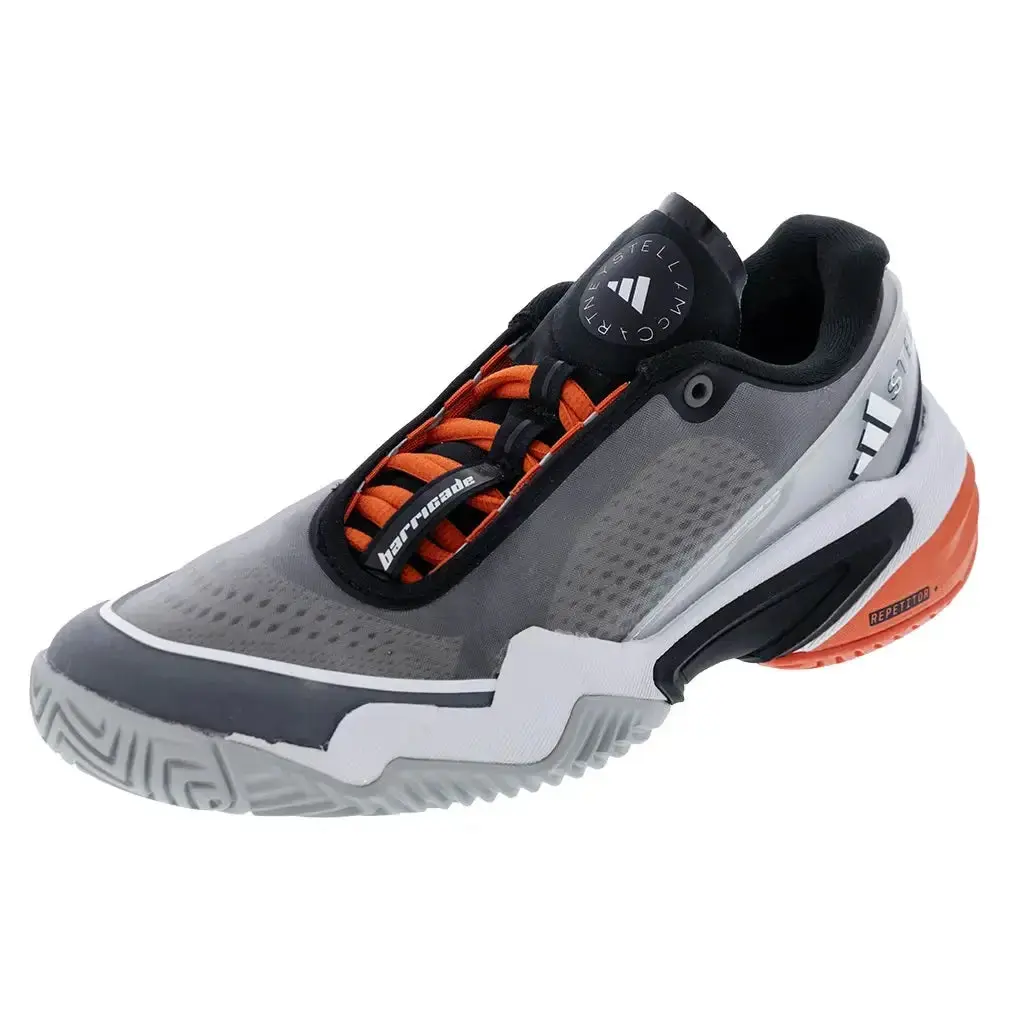 Women's Stella McCartney Barricade Tennis Shoes Footwear White and Charcoal