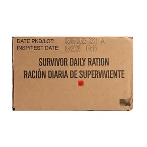 Meals Ready to Eat Survivor Daily Rations (SDR) w/o Heaters or with 10 or 20 Heaters - Insp Date: 8/2026