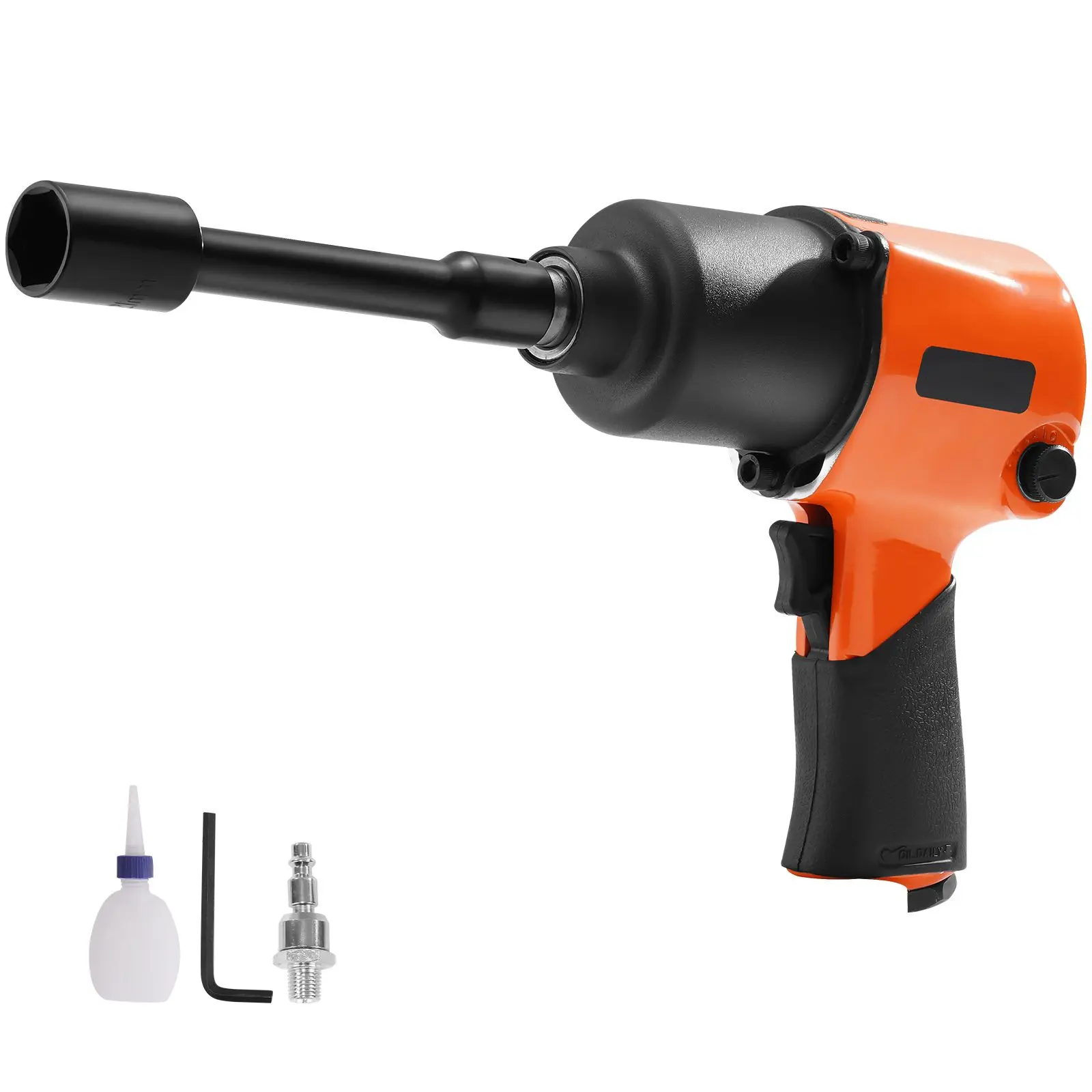 1/2" Socket Drive Lightweight Pneumatic Air Impact Wrench - 880ft-lbs Nut-Busting Torque, 7500RPM Air Impact Gun for Auto Repairs