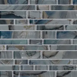 12" X 12" Night Sky Interlocking Green Mosaic Sheet (9.7SQ FT/CTN)