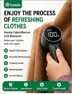 Homie FabricRevive Lint Remover | Portable Fabric Shaver