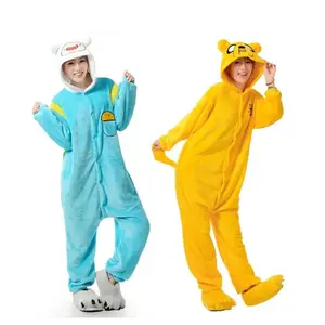 2026 Adult Flannel Cosplay Anime Adventure Costume Onesies Dog Pajamas Animal Halloween Carnival Dress Up Party Jumpsuits