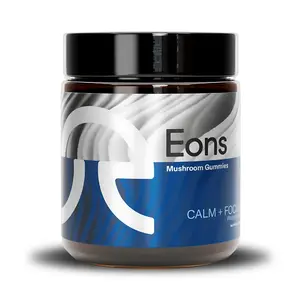 Eons Calm + Focus Nootropic Mushroom Gummies for Increased Productivity | 30 Servings | Watermelon Flavor | Vegan, Non-GMO and Cruelty-free