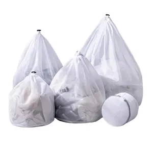 SORABOL Mesh Laundry Bag Set with Drawstring - Gentle Care, Extra Durability, and Secure Closure for Protecting Coats and Sweaters