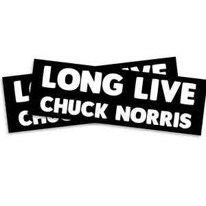 Printlabz Love Live Norris RIP Chuck - 2 Pack Sticker 5 Inch - Waterproof Car Truck Waterbottle Laptop Vinyl Locker Toolbox Stickers - CNS0004
