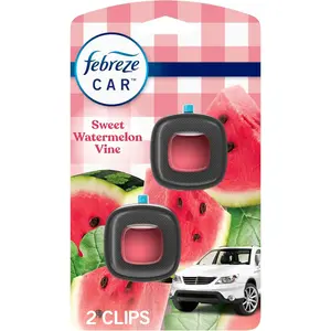 Car Air Freshener Vent Clip Sweet Watermelon Vine Scent,  Count, . Total oz