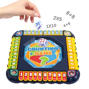 Portable Family Strategy Board Game, Four-Sided Open-Ended Game Set, Dice Game, Math Puzzle Toy, Classic Brain Training Gift