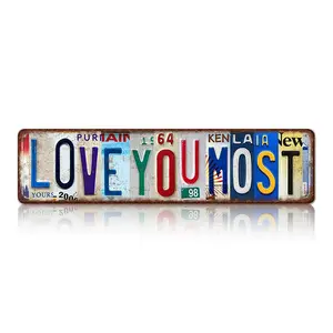 8x12 Aluminium Metal Sign, Retro Vintage License Plate Art Decor, Home Room Decor Gift for Love Expression,summervibes Decorative Plaque Home Office Decoration Home Signboard