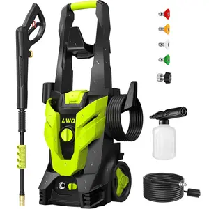 Electric Pressure Washer, 2030 PSI 2.5 GPM Power Washer with Foam Cannon & 4 Spray Nozzles, Portable Compact Cleaner for Car, Patio, BBQ Grill Outdoor Cleaning