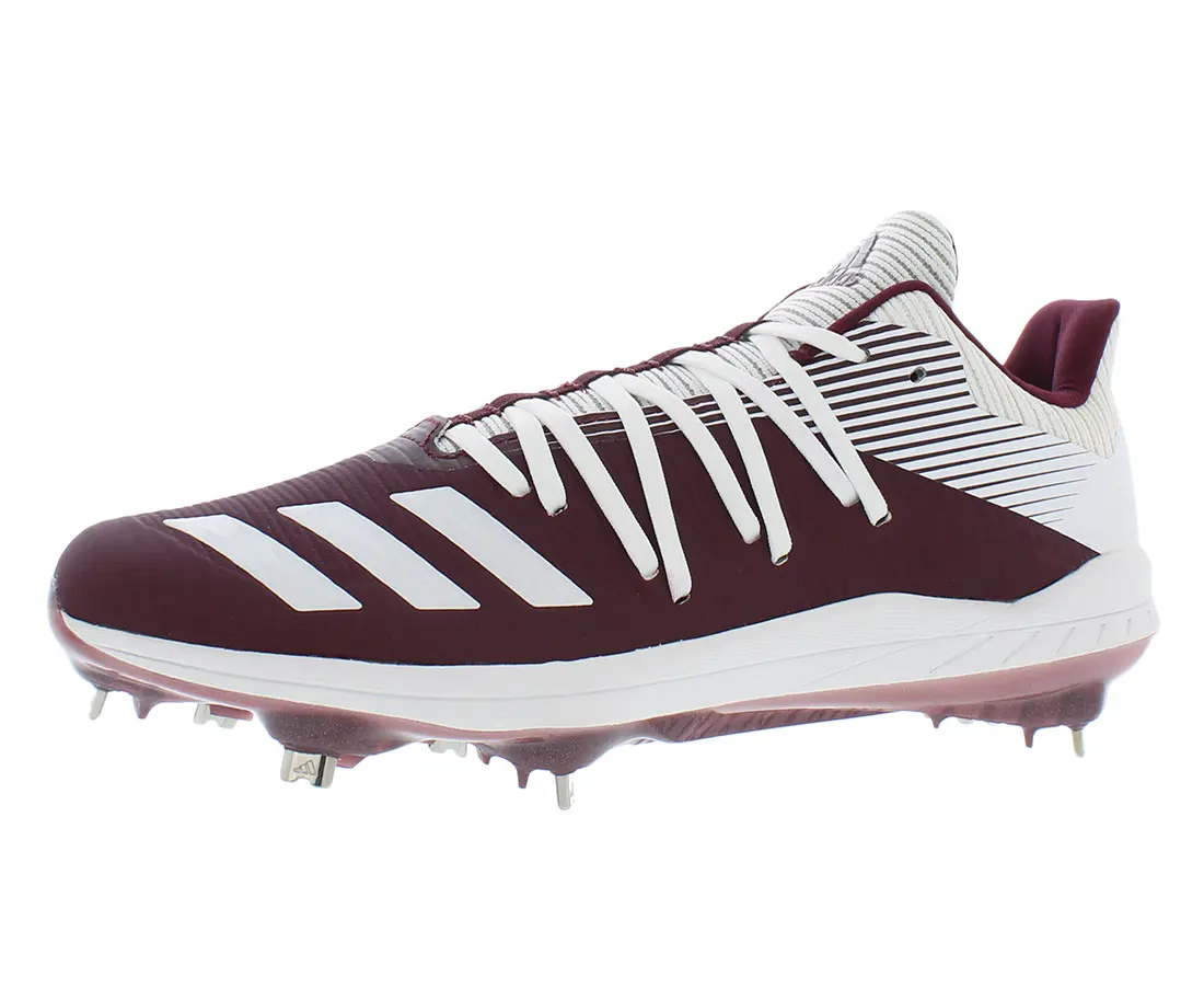 Adidas Men's Afterburner 6 Low-Top Baseball Cleats, Molded Athletic Sports Footwear for Outdoor Activities