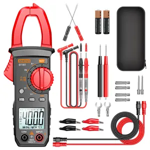 Digital Clamp Meter Multimeter Tester4000 Counts with NCV Amp Ohm VoitMeasures AC Curent, AC/DCVoltage,Capacitance, Resistance,Diodes, Continuity FrequencyBacklight Electrican Tools