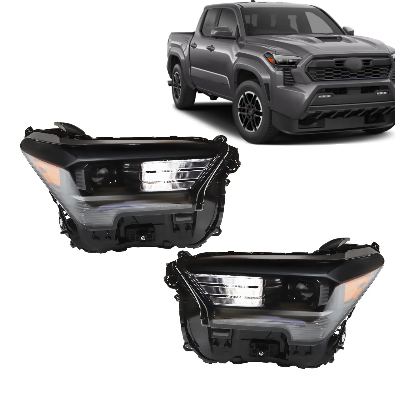 Nakkaa LED Headlights Assembly - Single Unit for 2024-2025 Toyota Tacoma TRD (Left Driver Side or Right Passenger Side Car Headlight Lamp), Led Front Lights, Headlight Led Lights