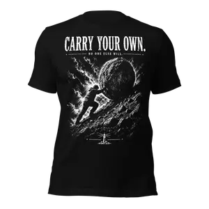 Carry Your Own, Man, Black T-Shirt