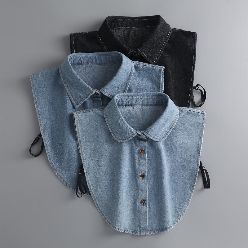 Denim detachble collars come in a variety of collar styles, suitable ...