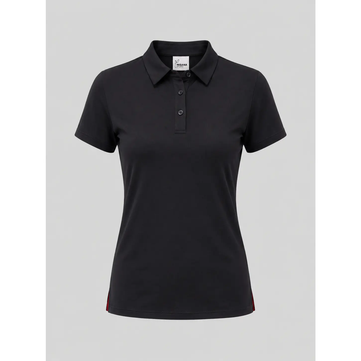 Black - Women Performance Polo