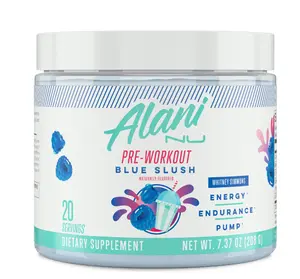 Alani Nu Pre-Workout Powder Blue Slush 7.3oz 20 Servings
