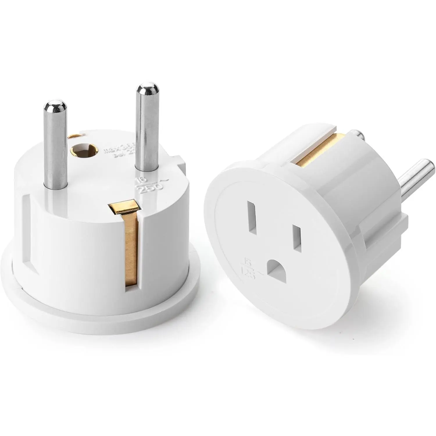 - European Travel Plug Adapter, 2 Pack, Type E/F, European Plug Adapter,  to  Plug Adapter, Adapter for  Plug,  to EU Plug Adapter, Travel Adapter , Plug Adapter
