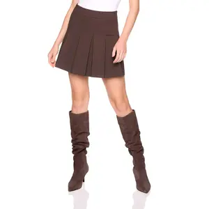 ponte pleated skirt