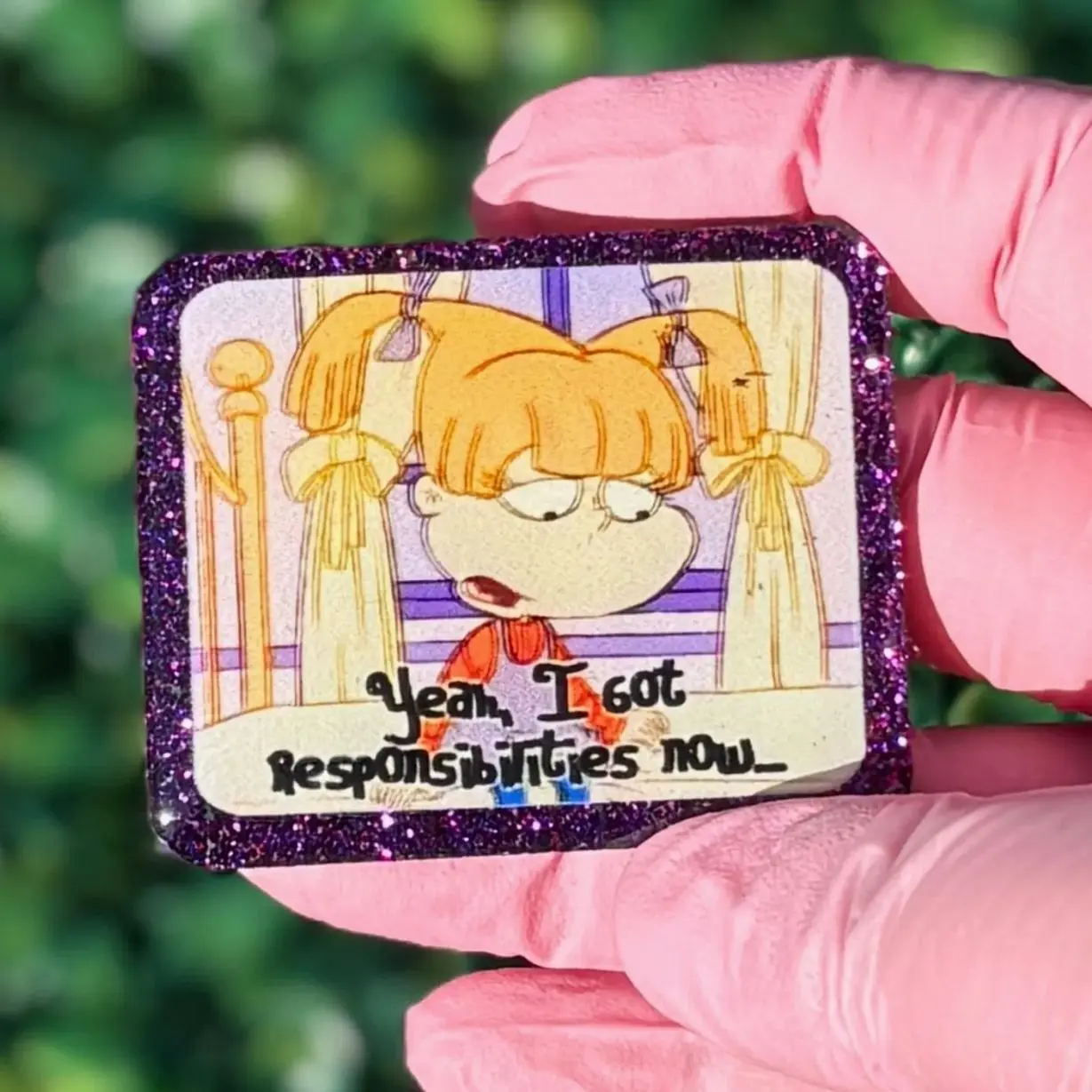 Angelica Pickles “I Have Responsibilities” Badge Reel | Rugrats Nostalgia | Reels & Charms Co.