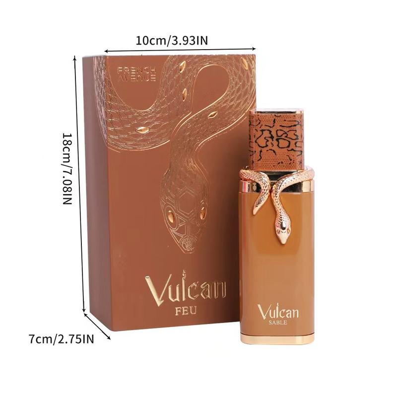 Vulcan Fragrance Feu100ml, EDP Fragrance, Long-Lasting Fresh Floral Scent, Unisex Perfume for Men & Women, Perfect Gift Idea, Arabic Style