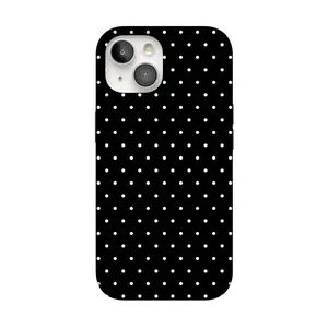 Casely iPhone 15 Plus Case | On the Dot | White Polka Dot | Compatible with MagSafe | Classic Ultra Thin Design