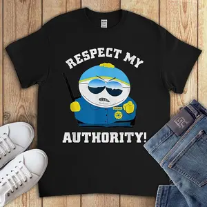 Cartman Respect My Authority Funny South Park Gift T-Shirt V-Neck Sweatshirt Hoodie For Men WomenT-shirt