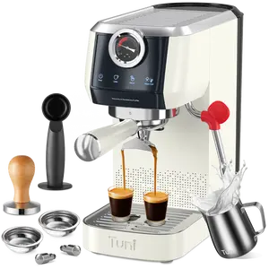 Tuni E2 58mm Espresso Machine 20Bar Espresso Maker, Dual Boiler Coffee Maker with 10mm Steam Milk Frother, Semi-automatic Coffee Machine with UKLA Pump for Espresso,Cappuccino, Gift for Coffee Lover