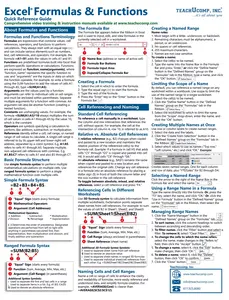 Excel Formulas and Functions Quick Reference Guide