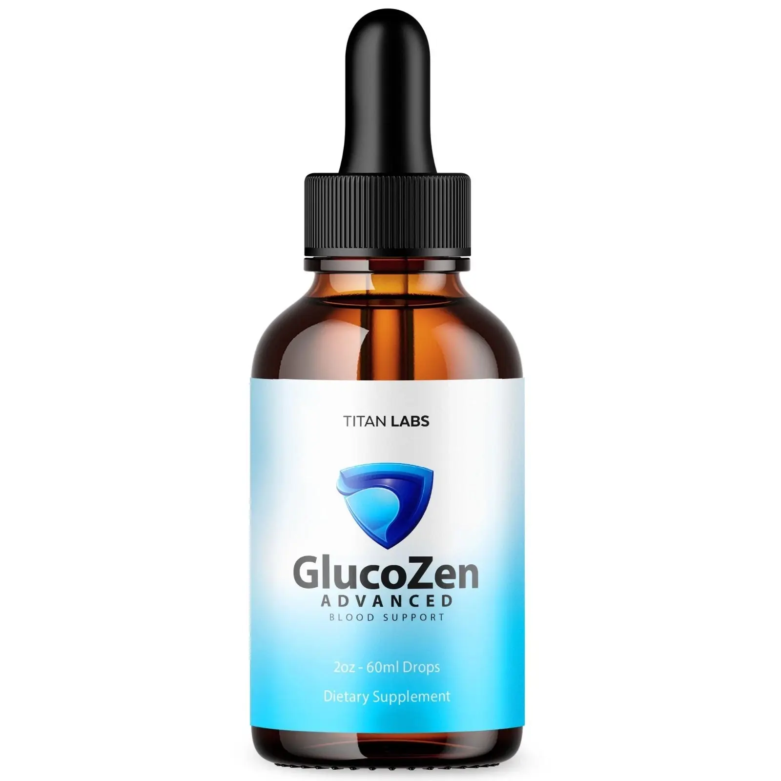 (1 Pack) GlucoZen Drops Advanced Wellness Formula Blood Support Supplement Gluco Zen 30 Servings