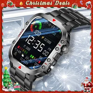 Sports Men's New 2026 Business Smartwatch with LED Light, Wireless Calling, Multiple Sports Modes, Message Alerts, Compatible with iOS Android