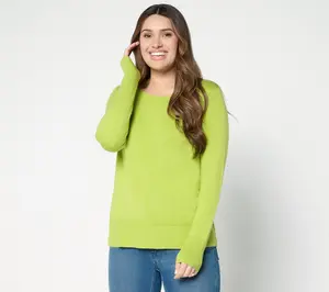 Attitudes by Renee Round Neck Pullover Sweater