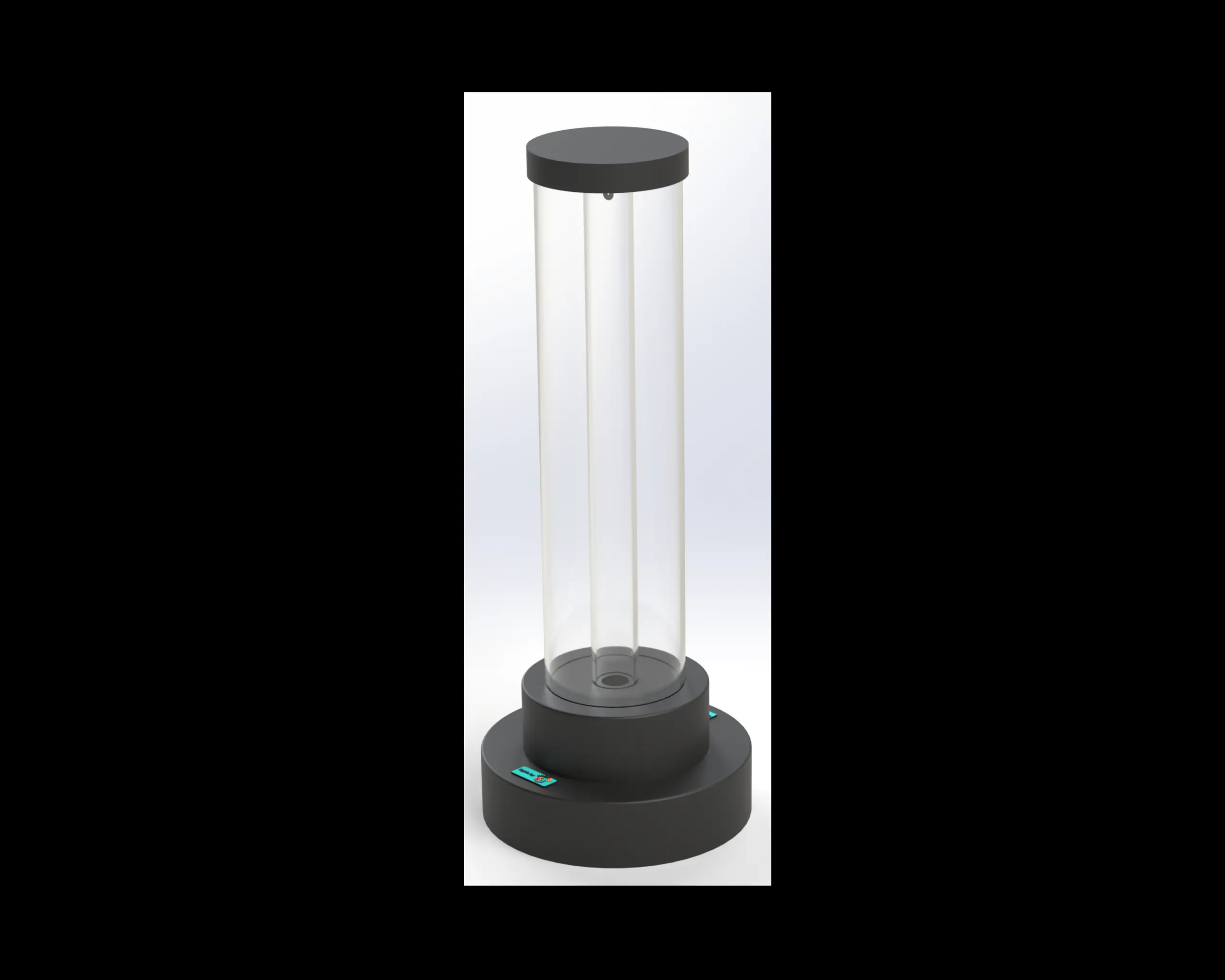 2’  Round Fillable Clear Table LED Light