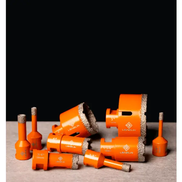 LEVELIN Brazed Diamond Hole Saw Brocas for Precision Core Drilling in Ceramics and Tiles