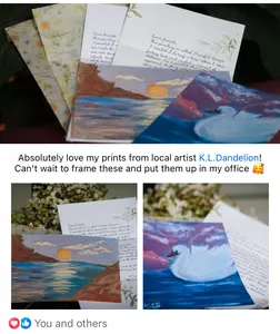 Mystery Snail Mail Art Print, Letter and Sticker