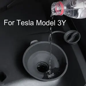 Suitable for Tesla Model Y3 glass wiper water filling port enlarged funnel leak proof modification accessories