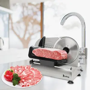 SL526 110V/150W 7.5" Semi-automatic Belt Cutter Deli Food Machine Home Deli Food Slicer,Meat Grinder.
