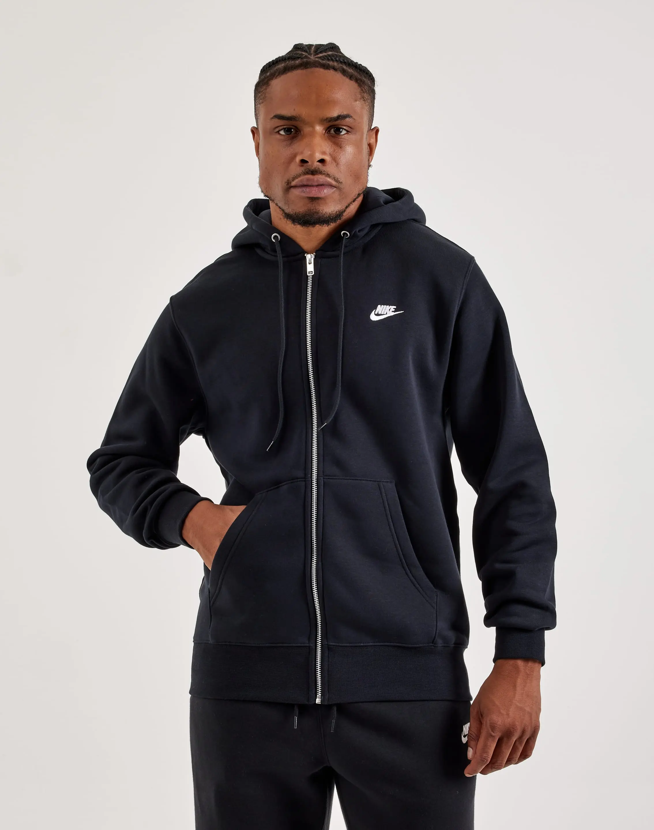 Mens Nike Club Full-Zip Fleece Hoodie Mens Nike Club Full-Zip Fleece Hoodie