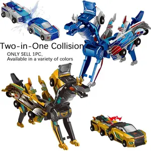 Ultimate Pegasus Car Toy for Kids, Magnetic Robot Cars Transformer Car Transforming Through Collisions, Perfect Birthday Gift, Christmas Present, Holiday Gift