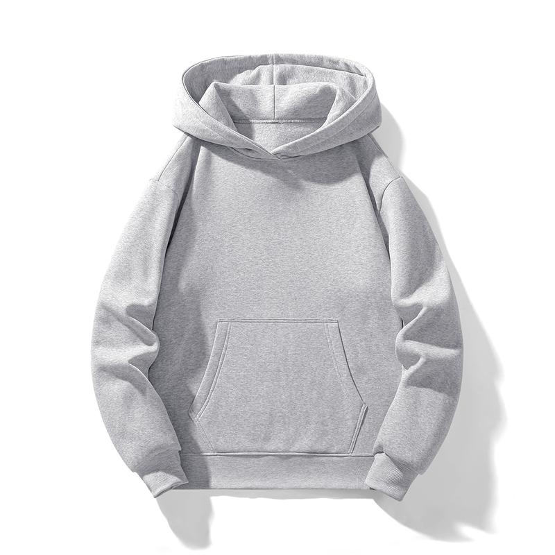 Men's Solid Hoodie  Drawstring Waist Sweatpants Two-Piece Set,Casual Fashion Cozy Breathable Soft  Outfits for Daily Outdoor Wear Spring & Fall Beige Motocross Thickened and Fleece-lined Polyester Warmth  Suits Menswear Long Sleeve Plain  stylish Hoodies