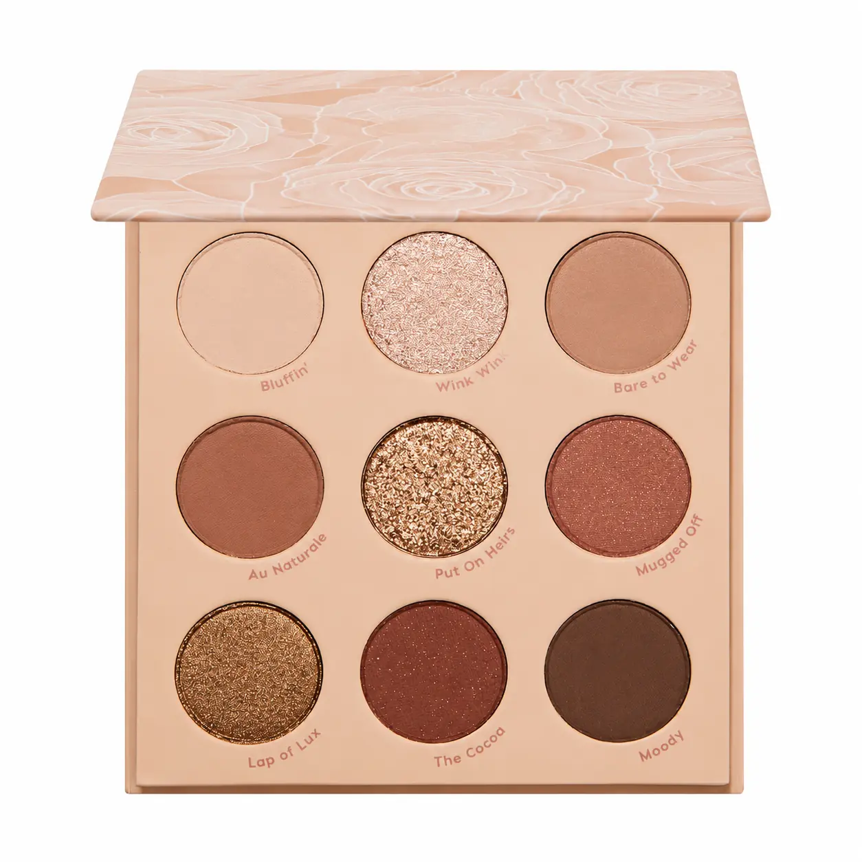 9-Color Nude Eyeshadow Palette, Brown & Copper Matte, Metallic & Shimmer Shades, Long-Lasting High-Pigment Eye Makeup, 0.3 oz