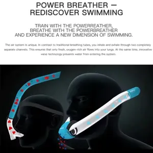 Power Breather Snorkel - Rediscover Swimming with Unique Air System & Innovative Valve Technology for Enhanced Performance