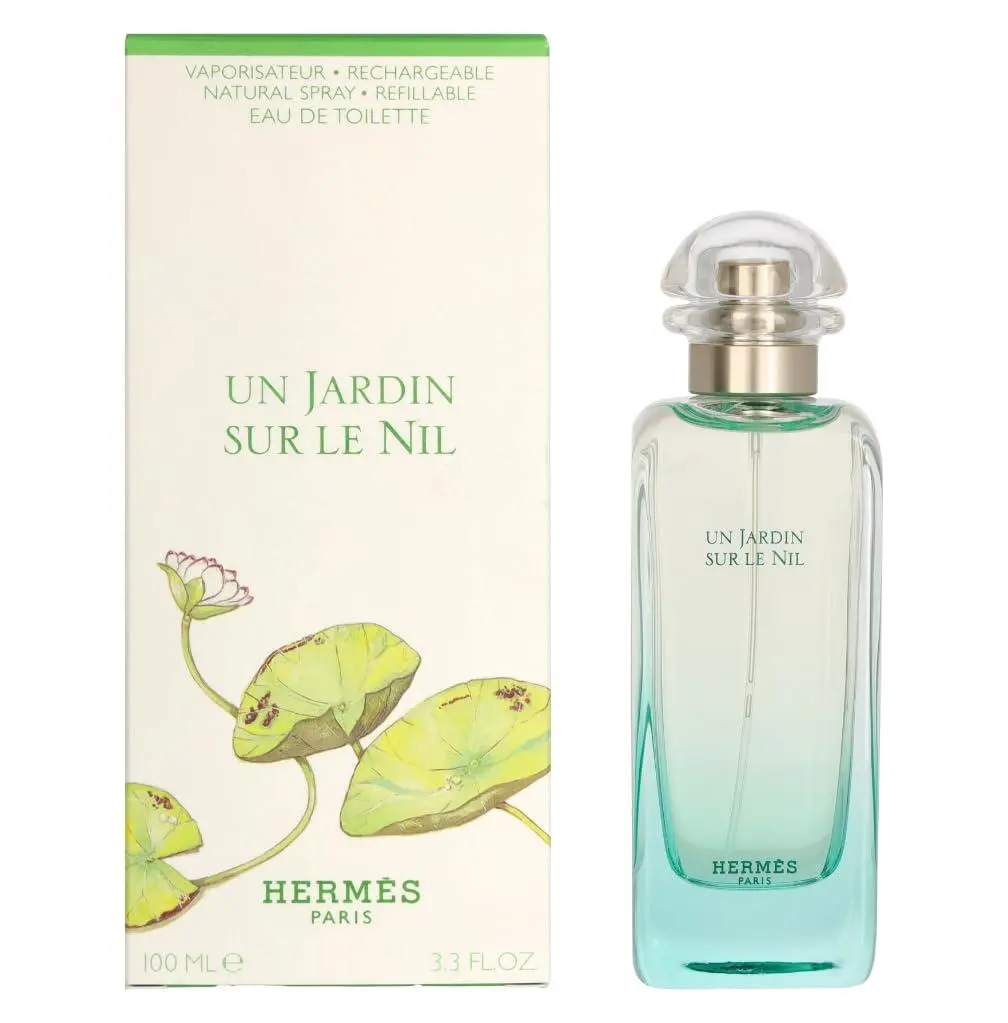 Un Jardin Sur Le Nil by Hermes 3.3 oz Eau de Toilette Spray for Men and Women Floral Jasmine Perfume Elegant Scent