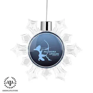 Mu Sigma Upsilon Christmas Ornament - Snowflake
