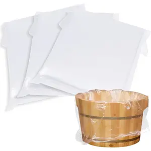 Disposable Plastic Pedicure Liners 240 Pcs Thickened Foot Bath Liners 25.5x29.5 Inches for Home SPA Hotel Use