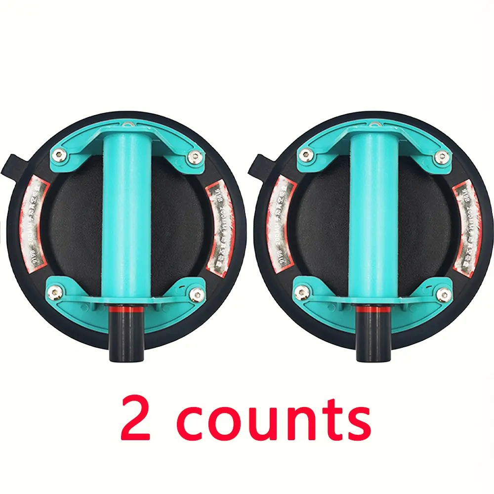 Heavy-Duty Vacuum Suction Cups, 200kg Load Capacity, Ideal for Tiles, Granite, Glass, 8-Inch Diameter, Durable Hand Tool Accessory